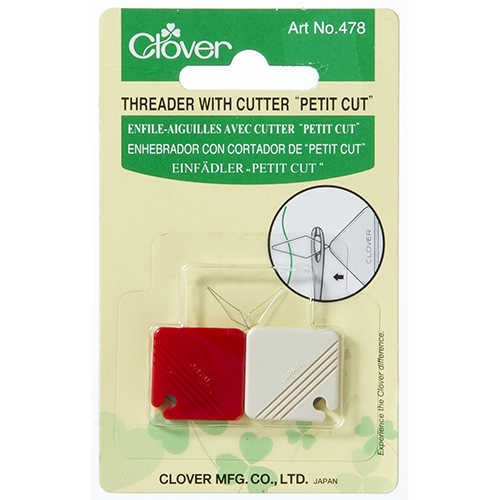Clover Needle Threader with Cutter